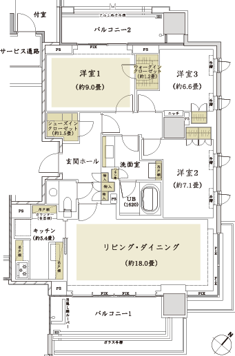 C2TYPE間取り図