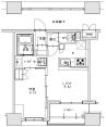 中央区新富1-17-6マンション間取り