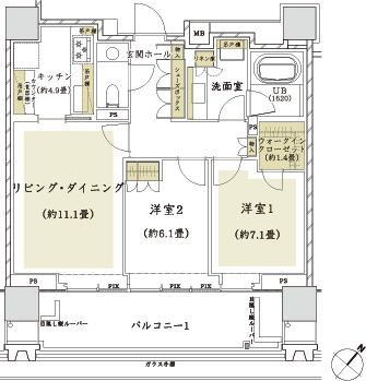 A2TYPE間取り図